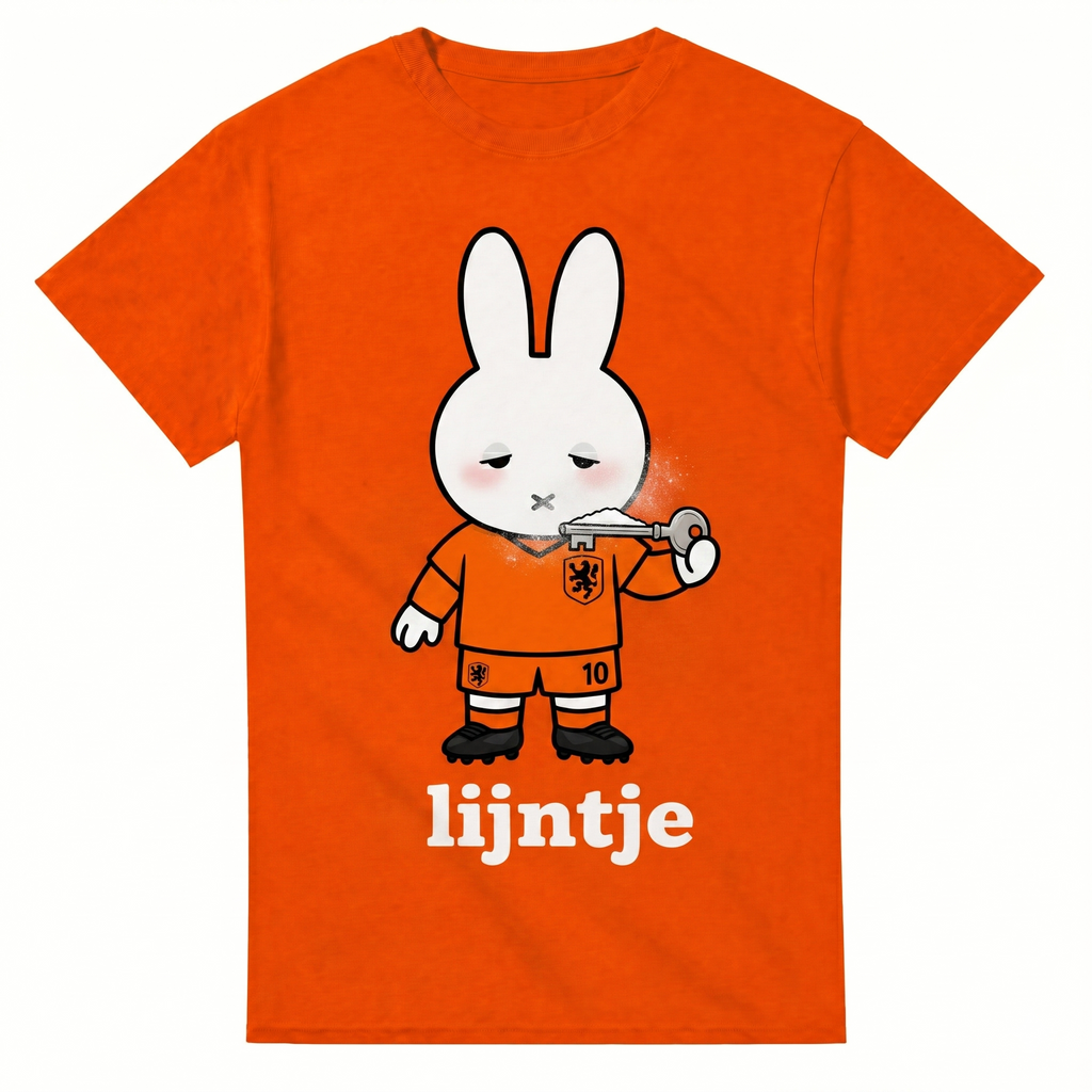Lijntje | Oranje WK T-Shirt Unisex