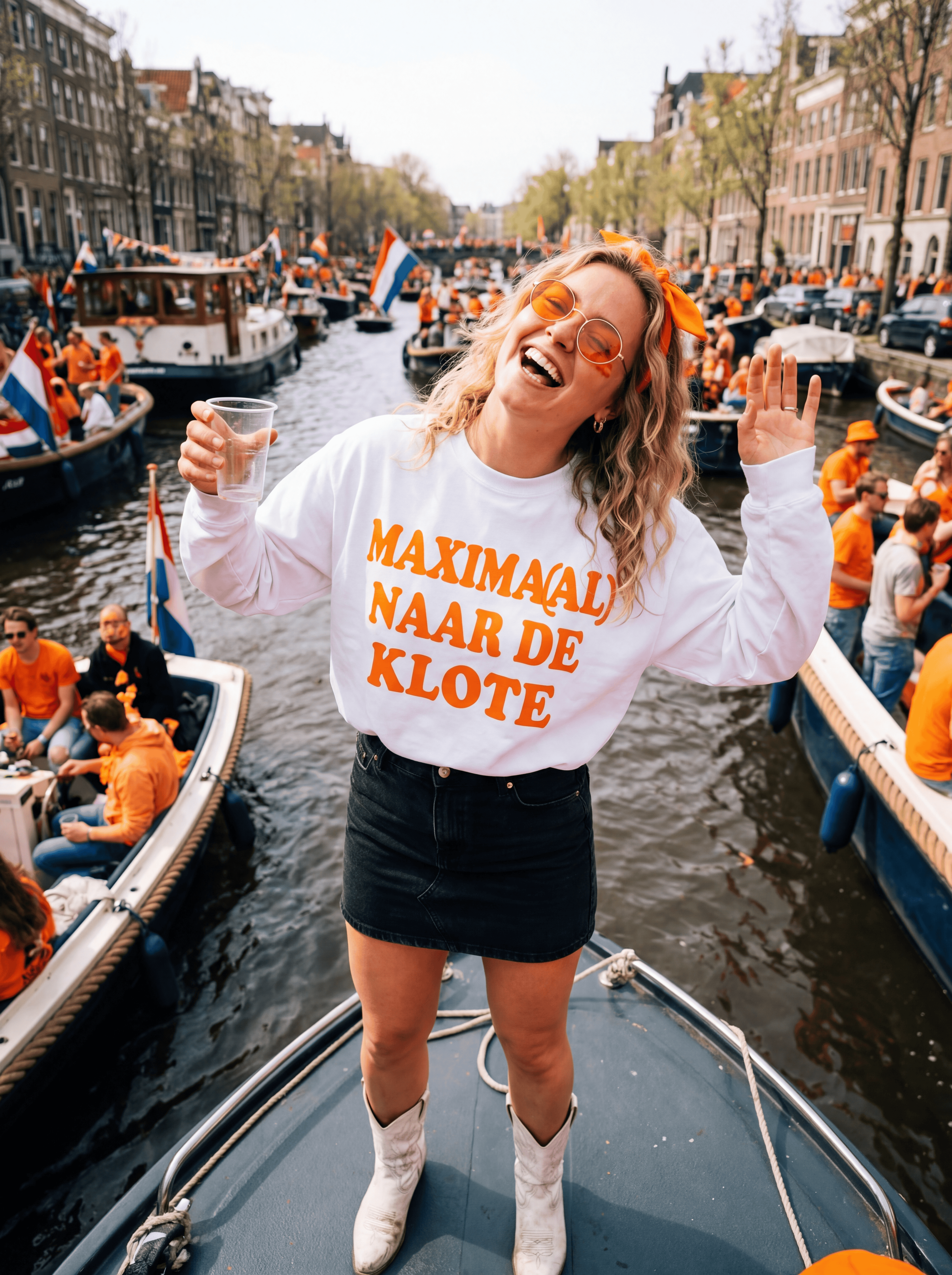 Maximaal naar de klote | Koningsdag Longsleeve