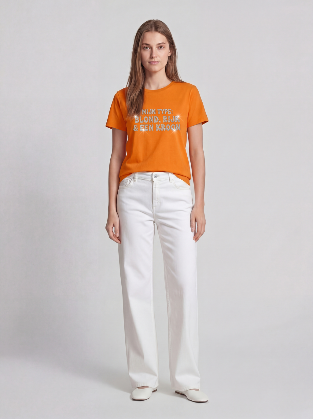 Mijn Type: Blond, Rijk & Een Kroon | Koningsdag T-Shirt