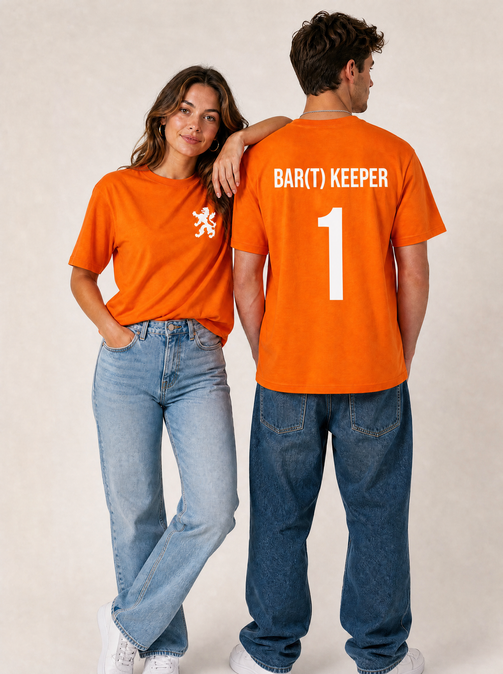 (Bar)tkeeper 1 | Unisex Oranje T-Shirt