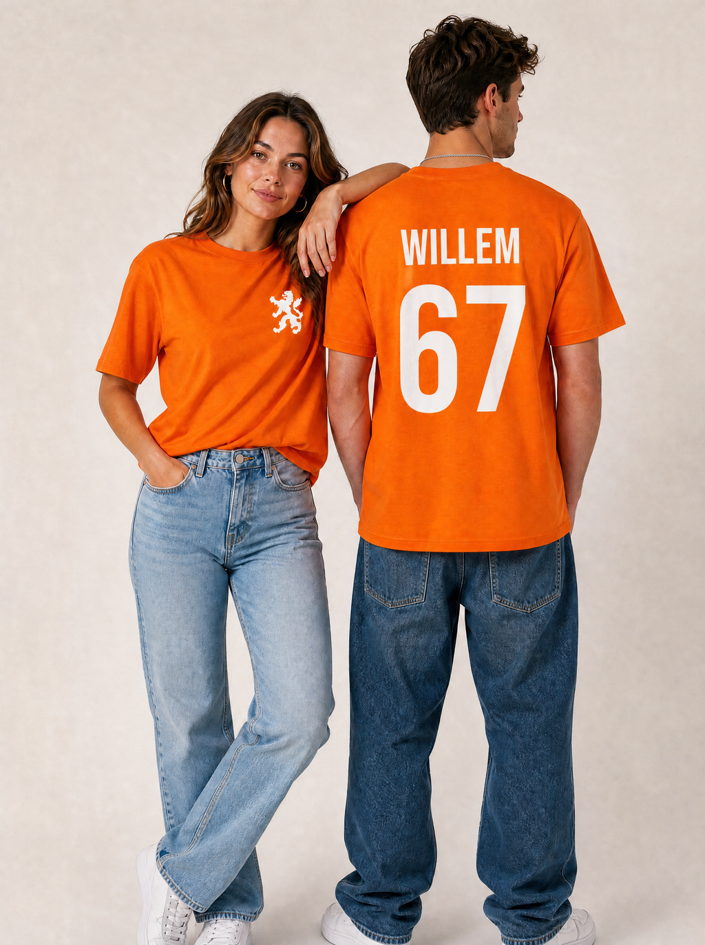Willem 67 | Unisex Oranje T-Shirt