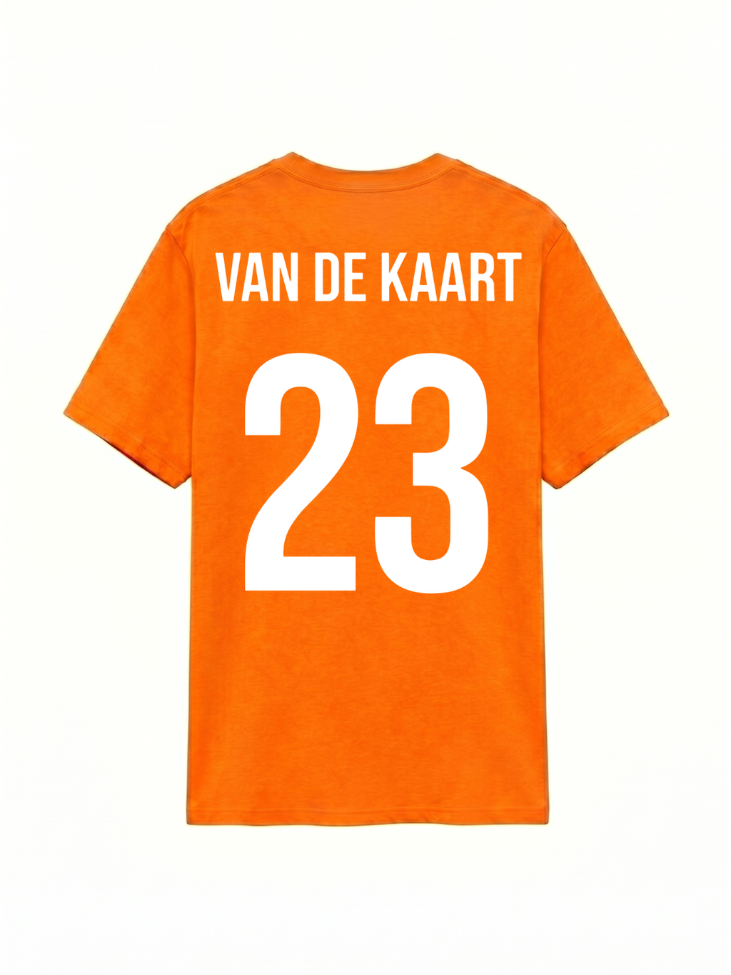Van de kaart 23 | Unisex Oranje T-Shirt