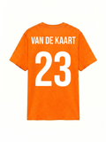 Van de kaart 23 | Unisex Oranje T-Shirt
